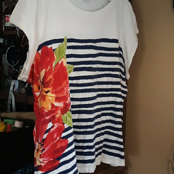 Liz Claiborne Tops - Liz Claiborne Plus Size Printed Top